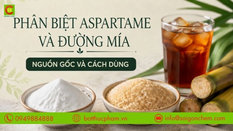 Phân Biệt Đường Aspartame Và Đường Thường (Đường Mía)